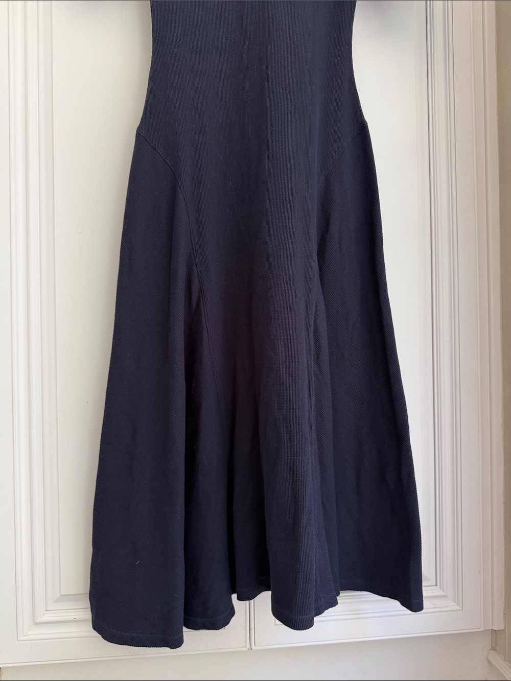 Lauren Ralph Lauren Navy Short-Sleeve Henley Midi Dress - Picture 8 of 9